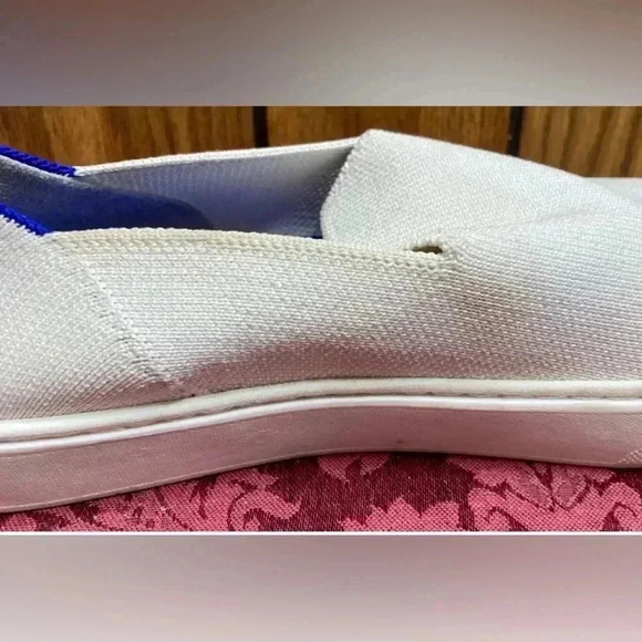 Woman ROTHY’S White Original Slip On Sneaker Shoe Sz 7.5 - Picture 9 of 12